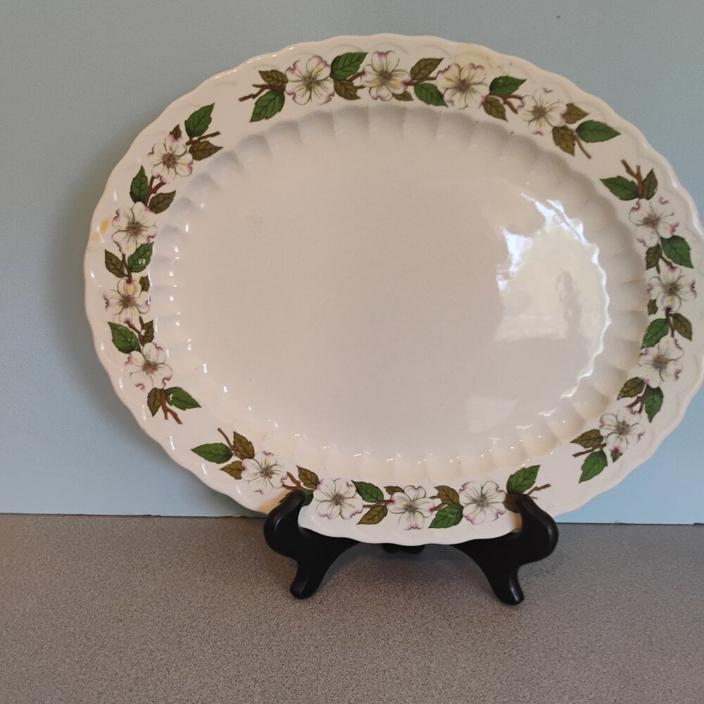 Edwin Knowles Vintage Hermitage Pattern Platter 13.5"